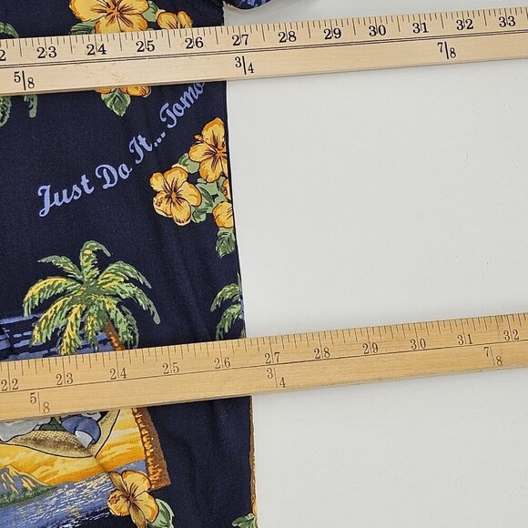 Big Dogs Just Do It Tomorrow Hawaiian Button-Up Shirt Men’s Size 2X NEW Beach - Picture 9 of 10
